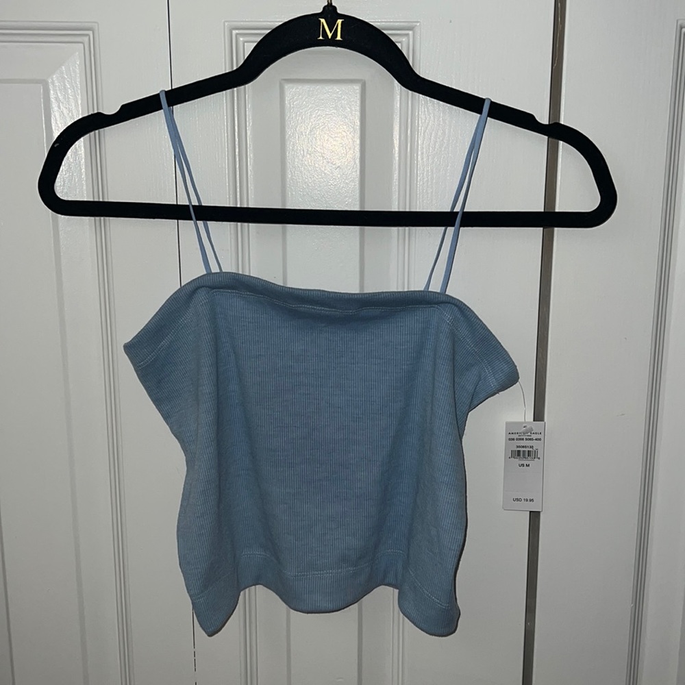 American eagle ribbed cropped tank top